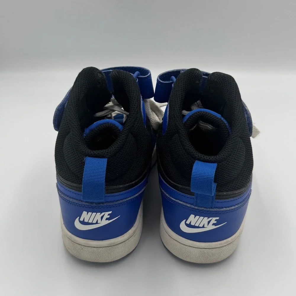 Nike Black and Blue Court Borough Mid 2 Sneakers 5.5Y NO BOX
